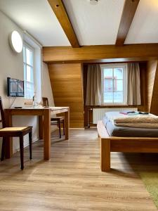 Postel nebo postele na pokoji v ubytování Gästehaus Keins wie meins