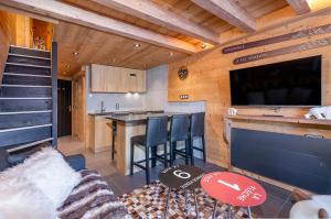 טלויזיה ו/או מרכז בידור ב-Val Thorens - Cosy Duplex Pied des pistes Silveralp 003