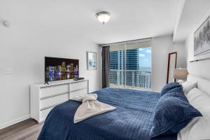 Ένα ή περισσότερα κρεβάτια σε δωμάτιο στο Luxurious Condo in Brickell with Free Parking +39 φωτογραφίες