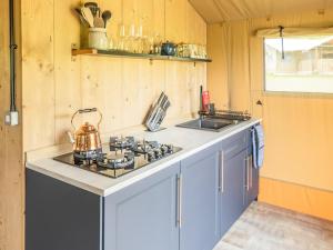 Kitchen o kitchenette sa Horscombe Lodge - Ukc6261