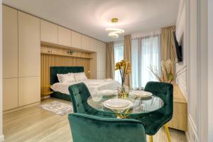 Χώρος καθιστικού στο Herastrau Luxury Studios