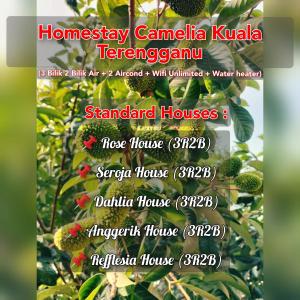 a flyer for a strawberry farm at Homestay Camelia Kuala Terengganu Houses 3 Room 2 Bathroom - Near Batu Buruk Beach , Drawbridge, Pasar Payang, KTCC Mall & Hospital HSNZ in Kuala Terengganu