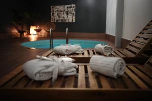 Bazén v ubytování Hotel Navalis, Klaipėda nebo v jeho okolí