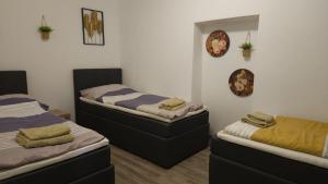 Ein Bett oder Betten in einem Zimmer der Unterkunft APARTMENTS KREMSTAL