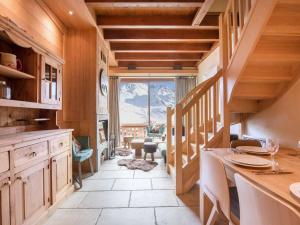 Kuchyň nebo kuchyňský kout v ubytování Duplex 75m², 8 pers. Cosy, proche pistes avec Concierge, TV Netflix et Wi-Fi - FR-1-545-5