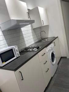 Kuchyň nebo kuchyňský kout v ubytování Dionisio Apartments