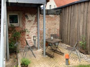 Patio nebo venkovní prostory v ubytování Apartment Zur Alten Böttcherei