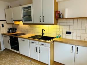 Kuchyň nebo kuchyňský kout v ubytování Ferienhaus Durstberger