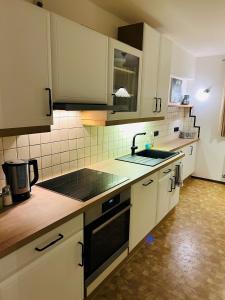 Kuchyň nebo kuchyňský kout v ubytování Ferienhaus Durstberger