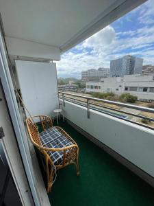 En balkong eller terrasse på Apartment in Neuss. 4 Personen