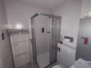 Koupelna v ubytování Duplex apartment Almberg