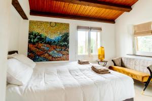 Posteľ alebo postele v izbe v ubytovaní Chateau Camp del Saltre Prayssac