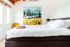 Posteľ alebo postele v izbe v ubytovaní Chateau Camp del Saltre Prayssac
