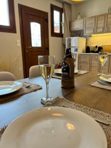 Kuchyň nebo kuchyňský kout v ubytování Tassos Cottage Fiskardo