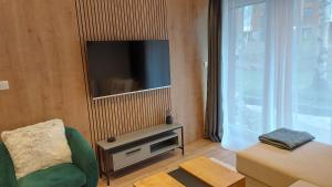 TV i/ili multimedijalni sistem u objektu Mountain Dreams