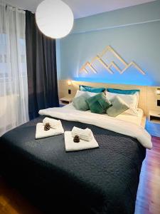 Ένα ή περισσότερα κρεβάτια σε δωμάτιο στο Blue Mountain Residence