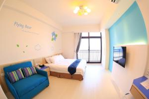 Katil atau katil-katil dalam bilik di Luck Bay B&B