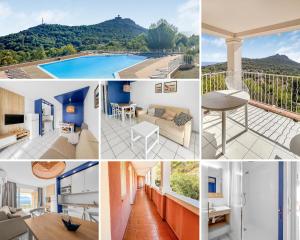 un collage de fotos de una casa en Azure Escape, en Saint-Raphaël