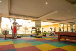Fitness centrum a/nebo fitness zařízení v ubytování سويت ابحر سكن خاص SUITE OBHUR private accommodation