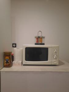 Dapur atau dapur kecil di Le refuge du bonheur