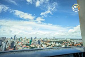 a view of a city from the top of a building at Infinity Pool Hotel Phnom Penh Down To 24 USD in M Residence in Phnom Penh