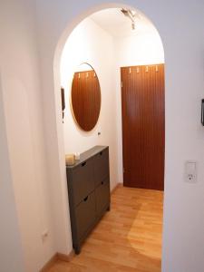 Kylpyhuone majoituspaikassa nette 1 Zimmerwohnung in Würzburg
