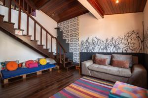 Χώρος καθιστικού στο Hostel LARes