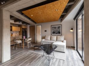 Zona de estar de Welcoming 1BR in Chapinero