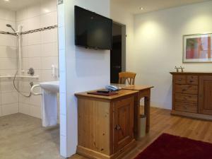 TV a/nebo společenská místnost v ubytování Arthotel Ana Panorama
