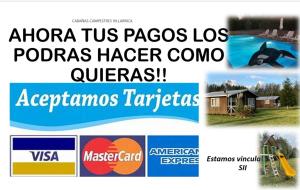 a collage of logos of different types of houses at Cabañas Campestres Villarrica in Villarrica