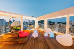 Balkón nebo terasa v ubytování Allzip Archieve4H Residence hotel Busan