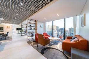 Posezení v ubytování Allzip Archieve4H Residence hotel Busan