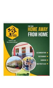 a pack of homes with home away from home brochure at St. Patrick’s Forest House in Entebbe