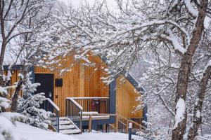 Qazaq Auyl Eco Hotel v zimě