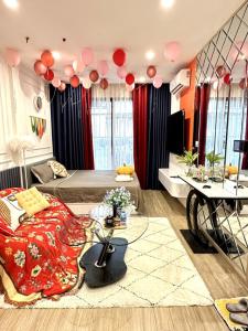 Χώρος καθιστικού στο Homestay Smart - Vinhomes Tu Liem Ha Noi