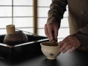 Sadržaji za pripremu kafe i čaja u objektu Ryokan Onomichi Nishiyama