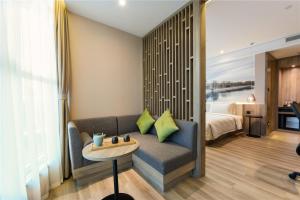 Posezení v ubytování Atour Hotel Headquarter Base Beijing