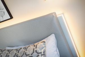 Postel nebo postele na pokoji v ubytování Seekristall