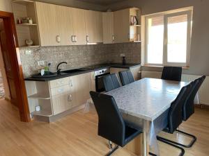 Η κουζίνα ή μικρή κουζίνα στο Gemütliches & geräumiges Apartment mit Balkon