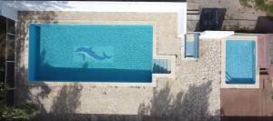 "LE MARINA" Maison & Appartements proche de la mer avec piscine内部或周边的泳池