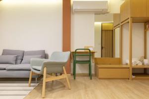 Double B Hostel的休息区