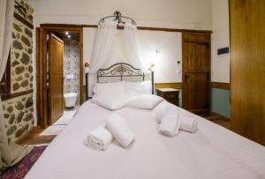 Postel nebo postele na pokoji v ubytování Agios Germanos