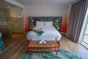 Postel nebo postele na pokoji v ubytování Mercure Rio Boutique Hotel Copacabana