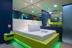 Tempat tidur dalam kamar di Motel fantasy 4 (adult Only)