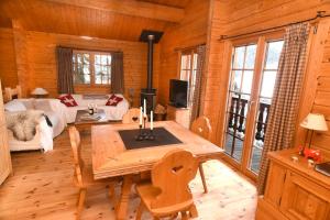 Khu vực ghế ngồi tại Verbier: Chalet avec vue magnifique