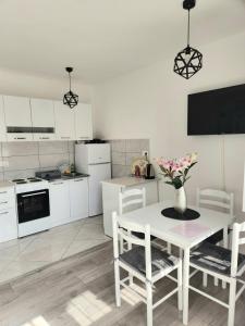 Kuchyň nebo kuchyňský kout v ubytování Apartment Marina 2