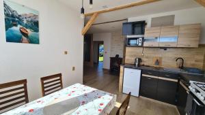 Kuchyň nebo kuchyňský kout v ubytování apartmán Sára + 15 fotografií
