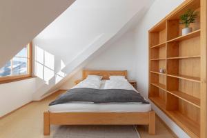 Postel nebo postele na pokoji v ubytování Guest House Štruc