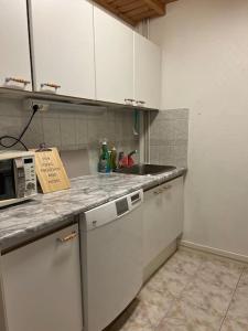 Köök või kööginurk majutusasutuses Apartment Isokatu2