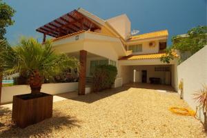 Bygningen som feriehuset ligger i